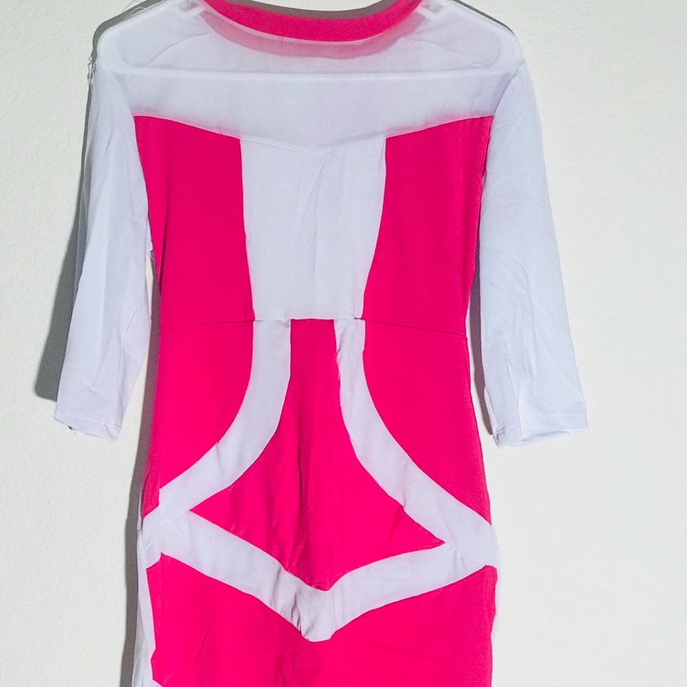 White-pink dress